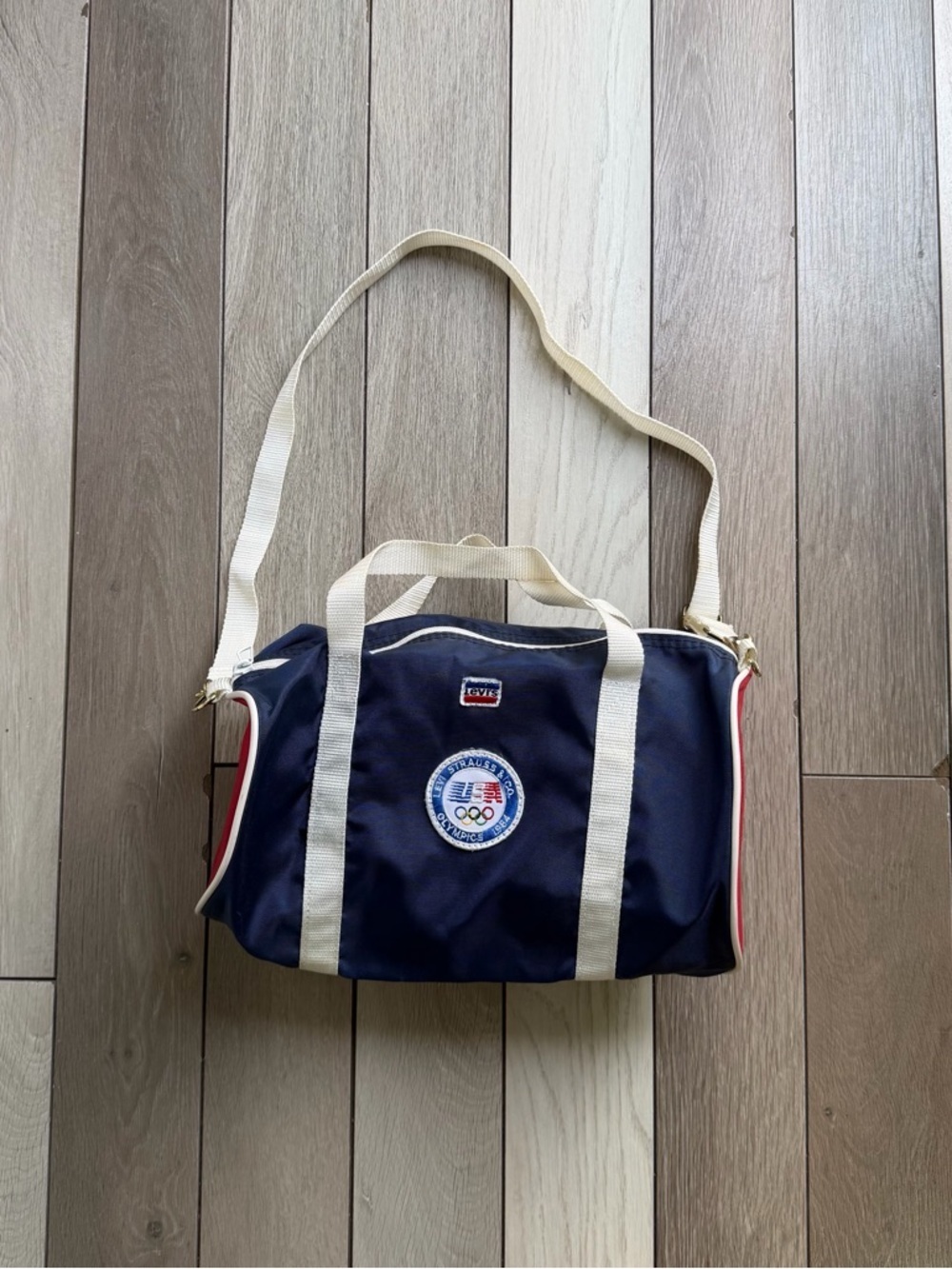 Vintage 1984 USA Olympics Levi Strauss & Co. duffel bag